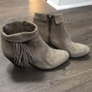 Sam Edelman tan suede booties 7.5